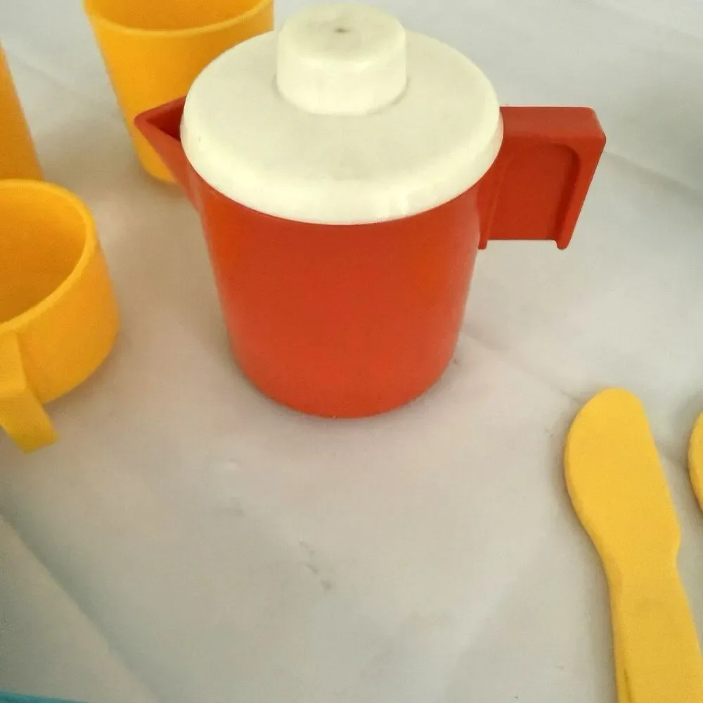 Vtg 1978 Fisher-Price Stove Top Glow Magic Burners 919 Accessories Bell WORKS